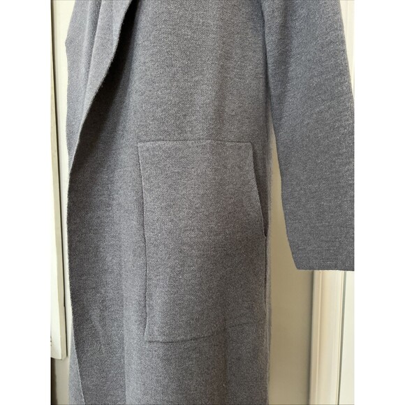 NWT Philosophy Faux Fur Collar Duster Gray XS - Picture 3 of 9